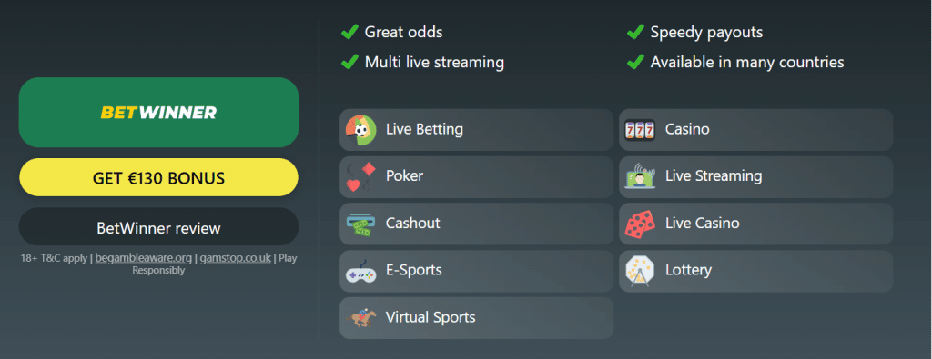 Registering with Betwinner takes a few minutes at the most.