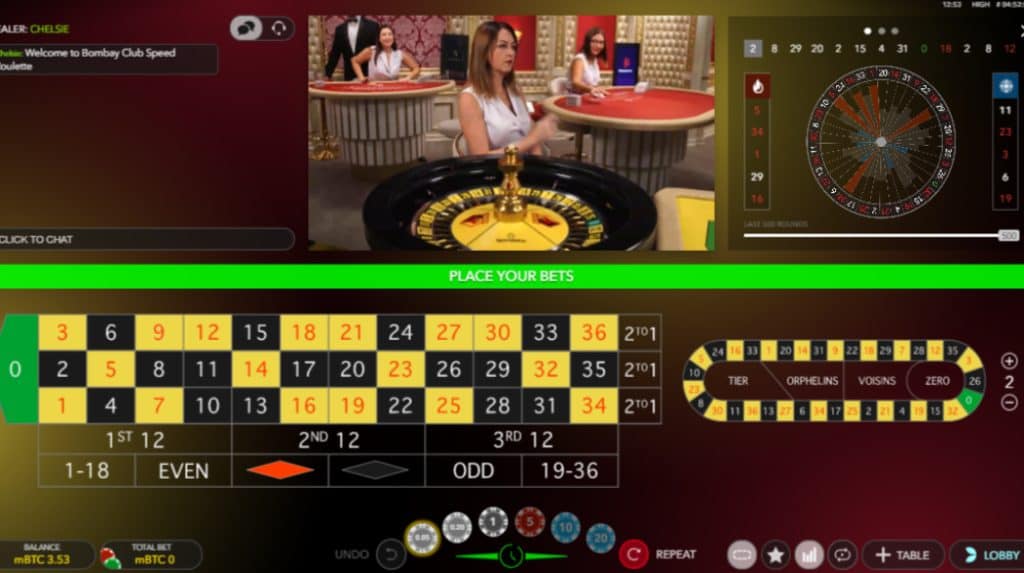 The Bitcasino IO live tables blur the lines between virtual casinos and brick and mortar casinos in the physical world.