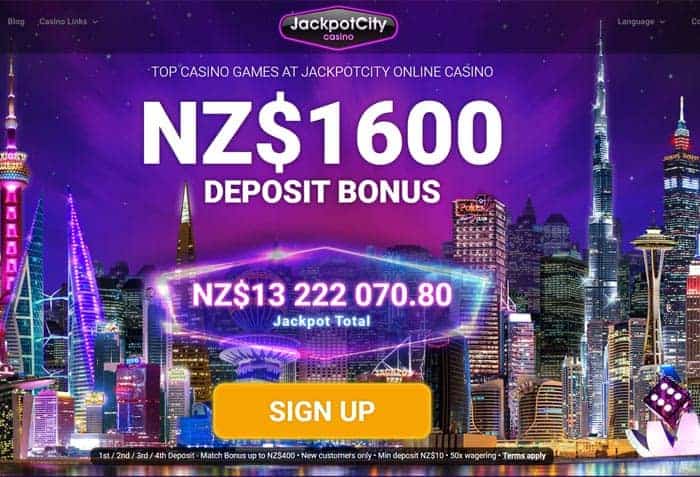 The NZ$1600 welcome deposit bonus should get many Kiwis going at the New Zealand branded Jackpot City Casino. More bonuses and promos are on tap as well.