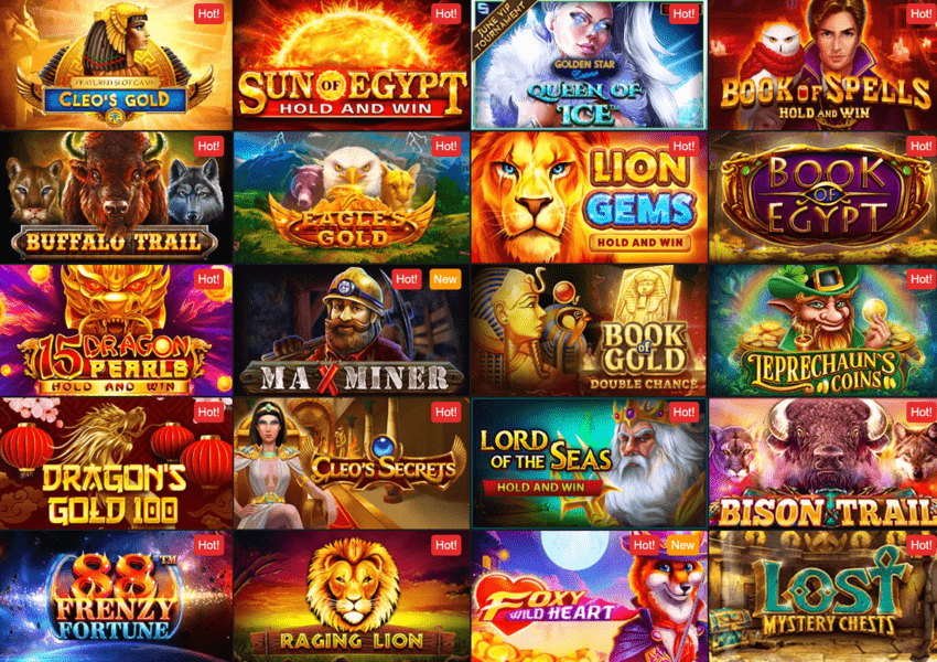 Golden Star features a long lists of slot machines from some of the leading software providers in the online casino industry.